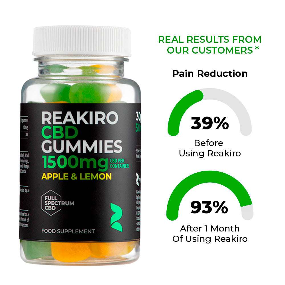 Reakiro CBD Gummies UK 1500mg 30 psc