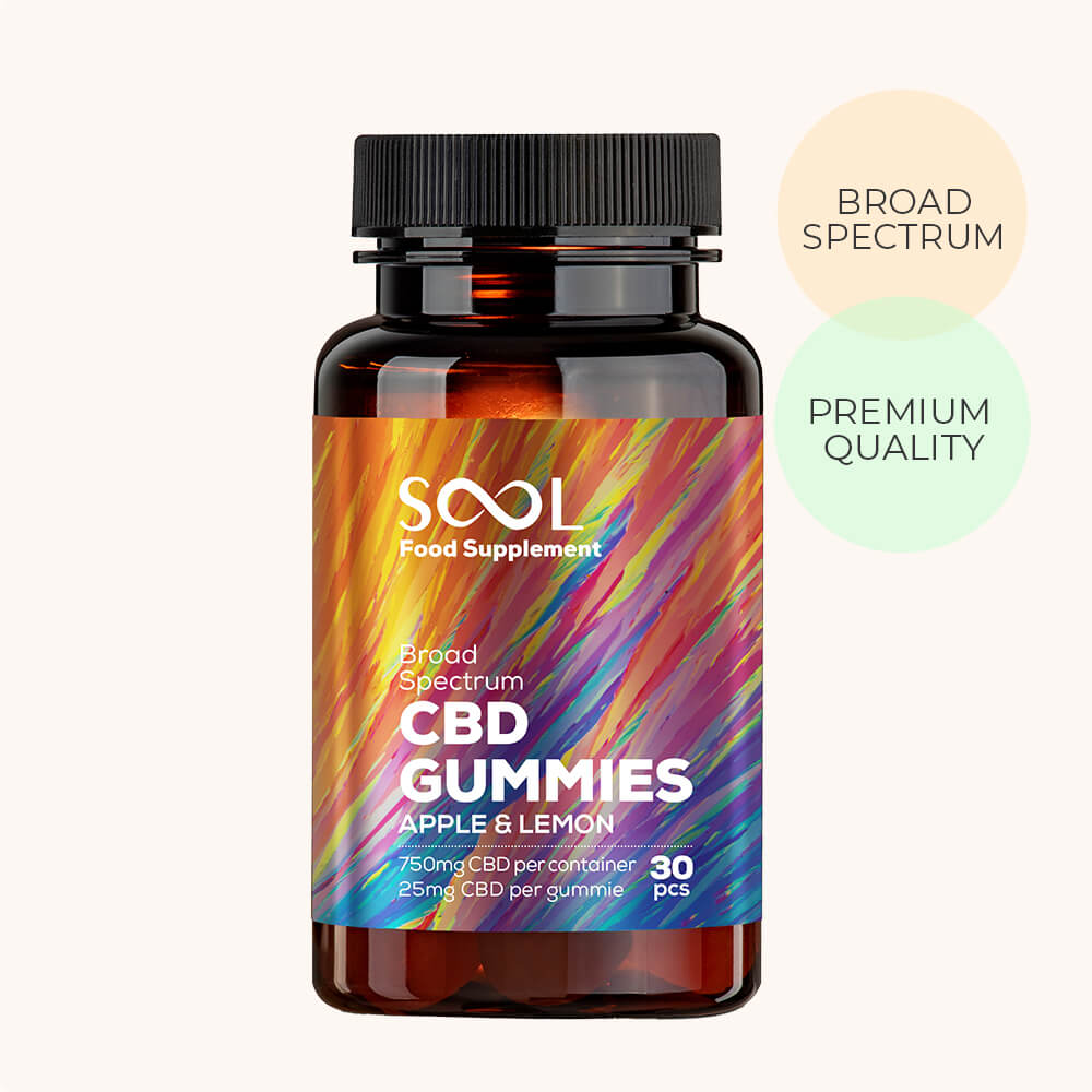 Sool CBD Gummies Apple&Lemon 750mg 30pcs