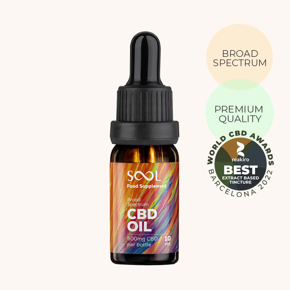 Sool Broad Spectrum CBD Oil 500mg 10ml 5% cbd
