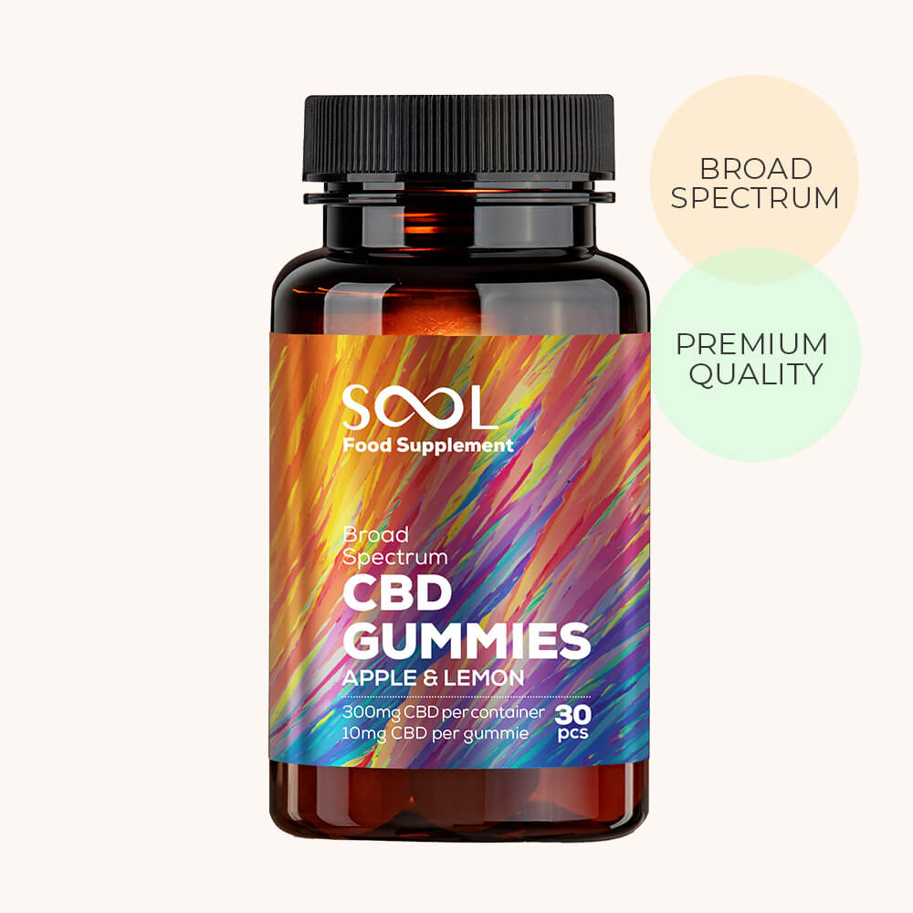 Sool CBD Gummies Apple & Lemon 300mg 30pcs