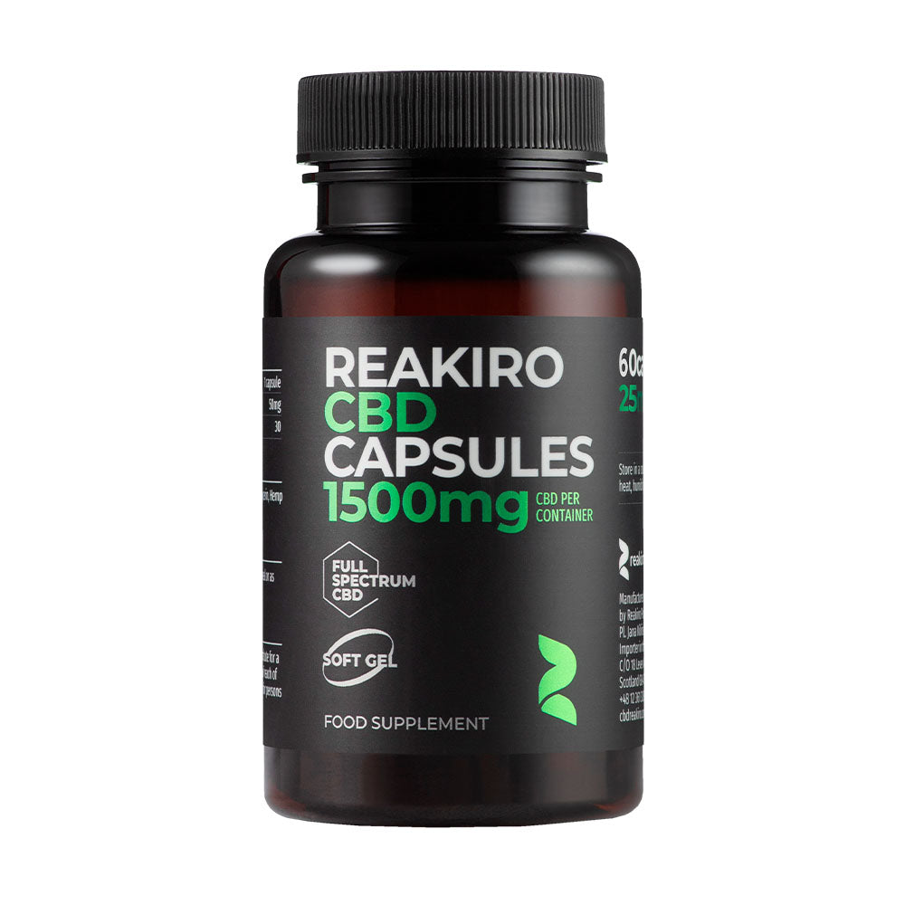 Cbd Gel Capsules 750mg 30pcs 25mg Per Caps Get 40 Off Reakiro Uk