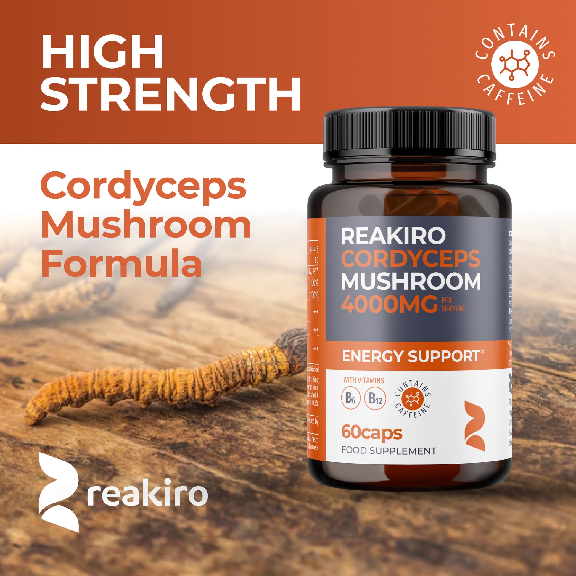 Cordyceps Mushroom Capsules 4000mg 60pcs
