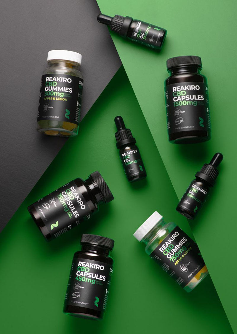 Reakiro Full Spectrum Cbd Products Range