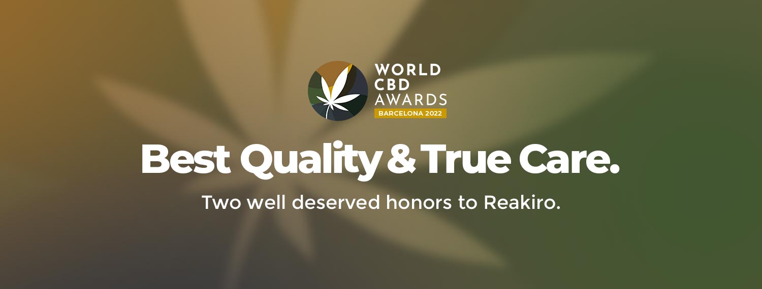 World CBD Awards 2022 - Best Extract-Based Tincture and Most Charitable