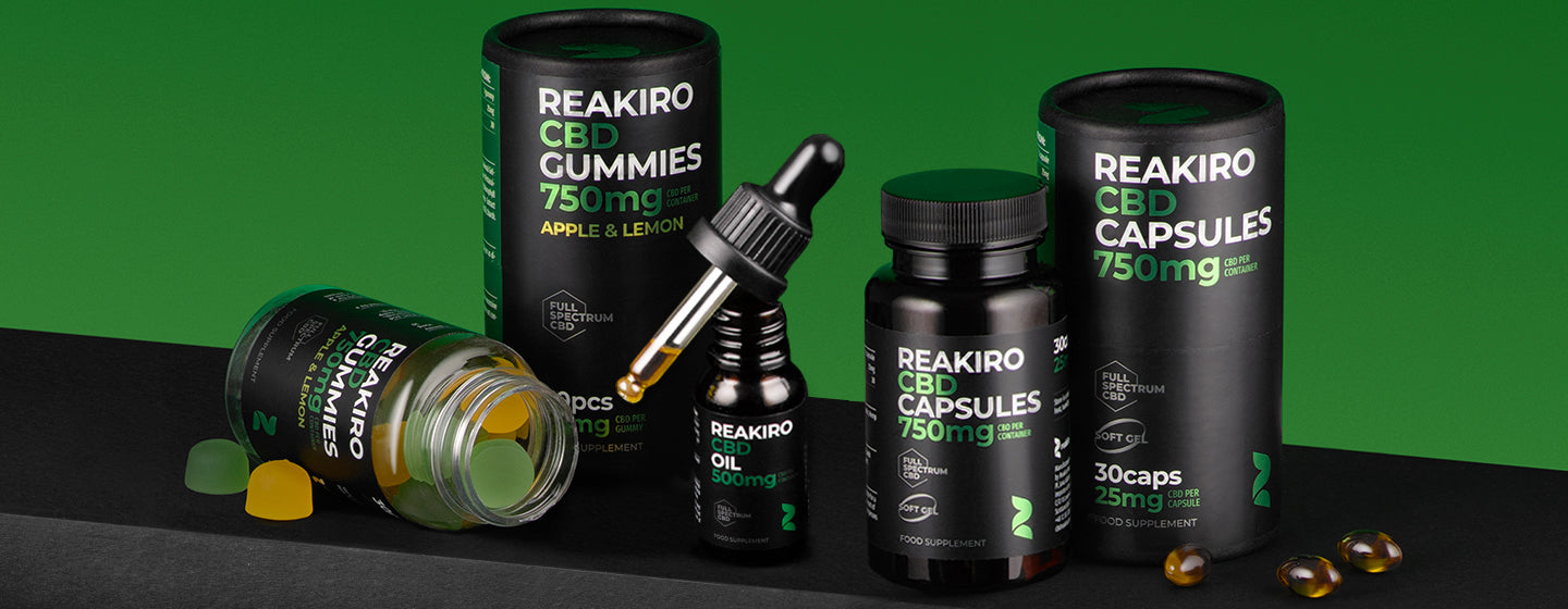 Reakiro CBD products all forms