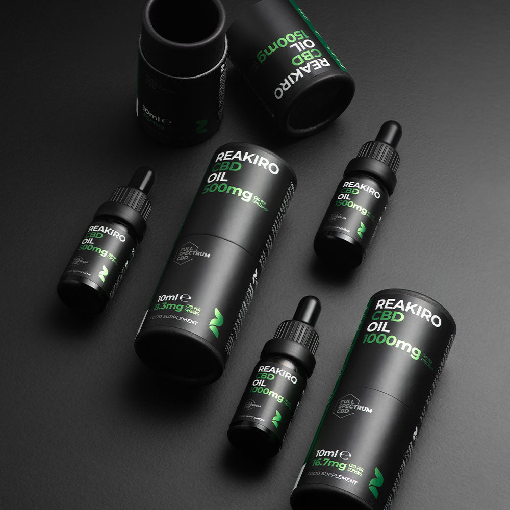 Reakiro Cbd Full Sectrum Oils range