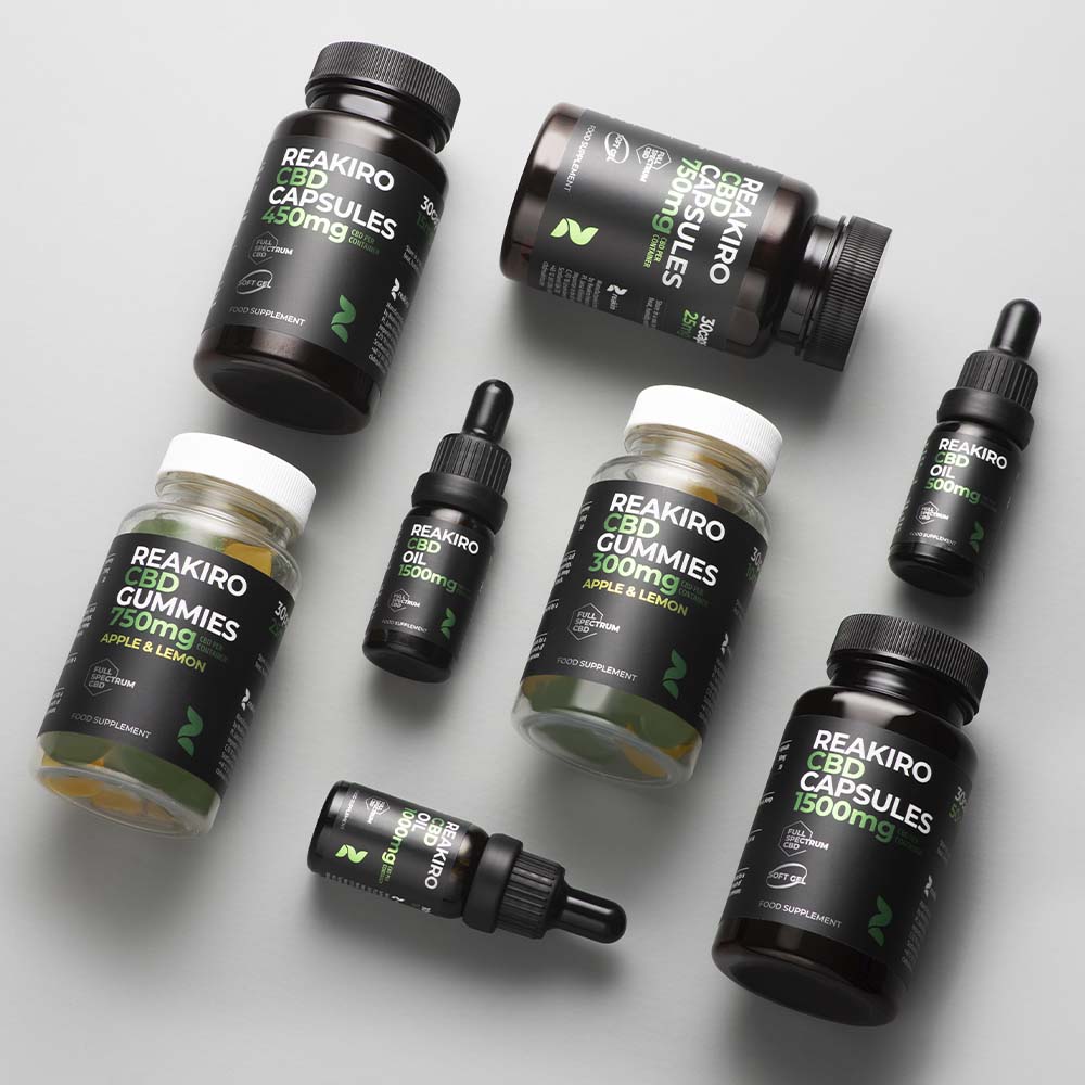 Reakiro Full Spectrum All CBD Products