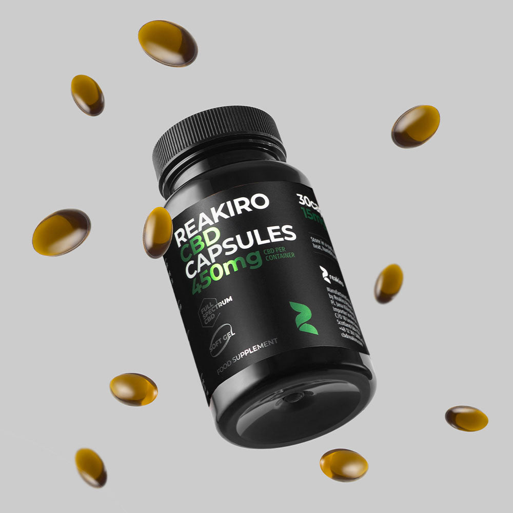 Reakiro Full Spectrum Cbd  Capsules 450 mg