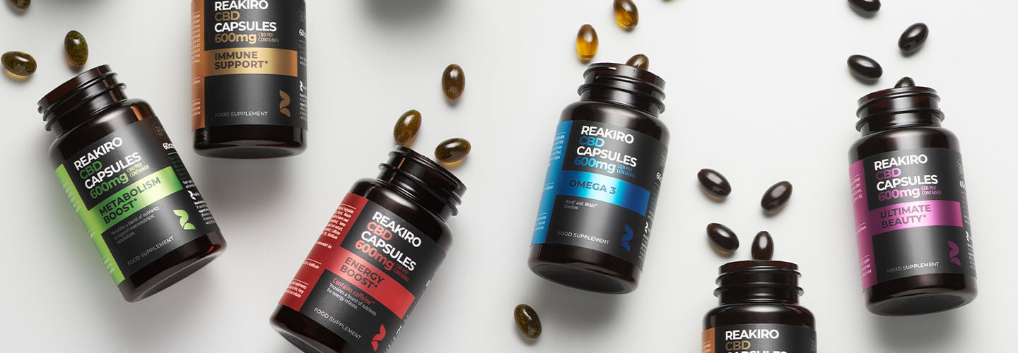 Reakiro Full spectrum CBD Vitamins Range UK