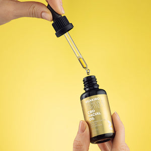 Reakiro renew protect CBD facial oil  in use