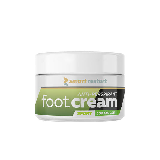 Foot Cream 500mg CBD Antiperspirant - Smart Restart by CBD Reakiro UK
