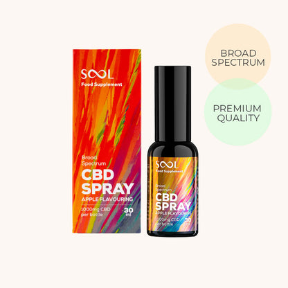 Sool CBD Oil spray Apple 1000mg with box